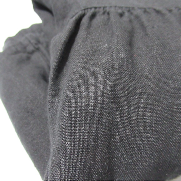 Bryn Walker Linen Ruffled Wide-Leg Pull-On Cropped
Pants Black Size XS - Picture 16 of 17
